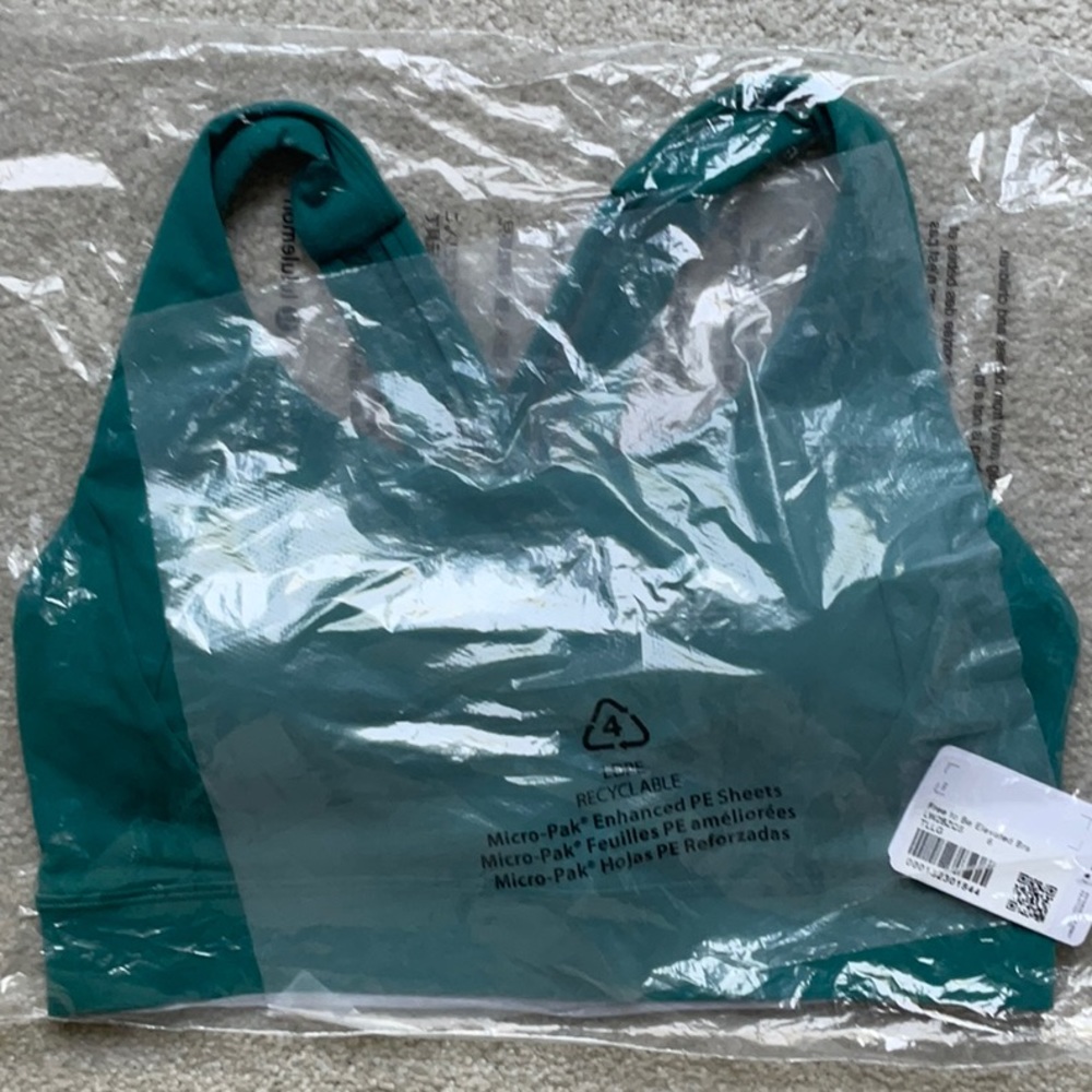NMT Lululemon Free to Be Elevated Bra Size 6 Teal